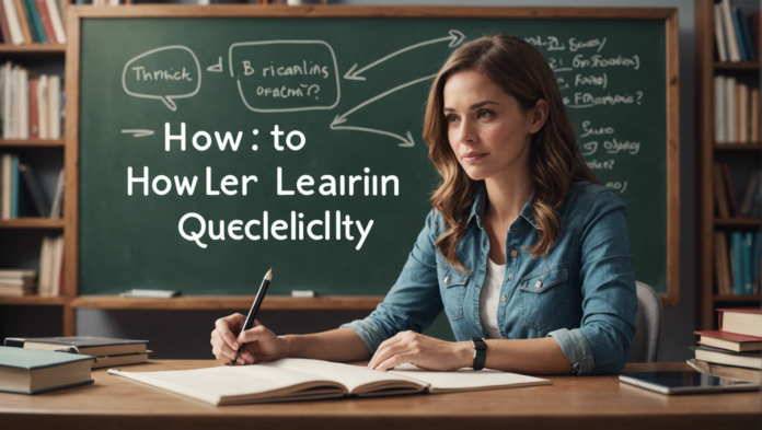 Comment apprendre rapidement ? découvrez des astuces pour apprendre rapidement et efficacement dans cet article sur l'apprentissage accéléré.