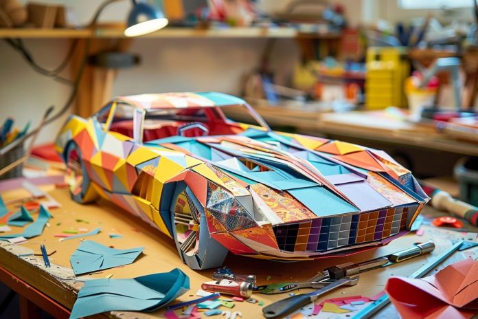 Comment fabriquer une voiture en papier ?