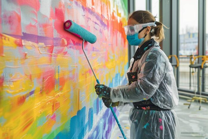 Peindre un mur de couleur : techniques et astuces pour une peinture réussie